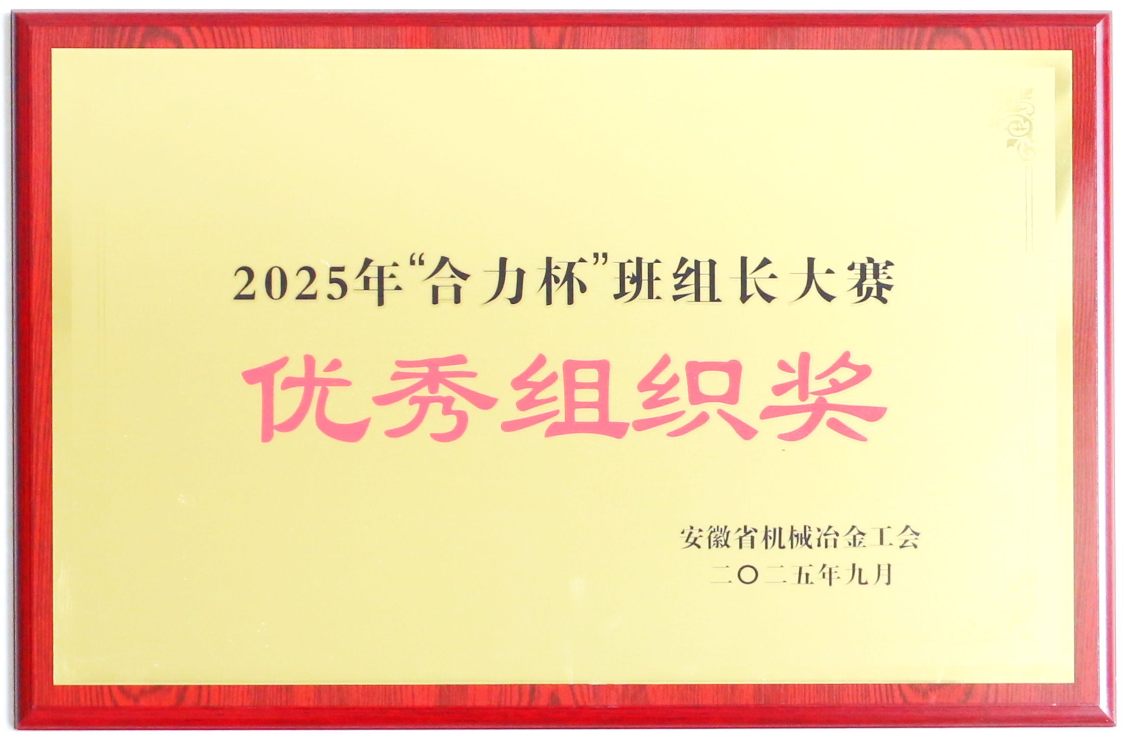 “j9九游会官方网站杯”班组长大赛优秀组织奖.JPG